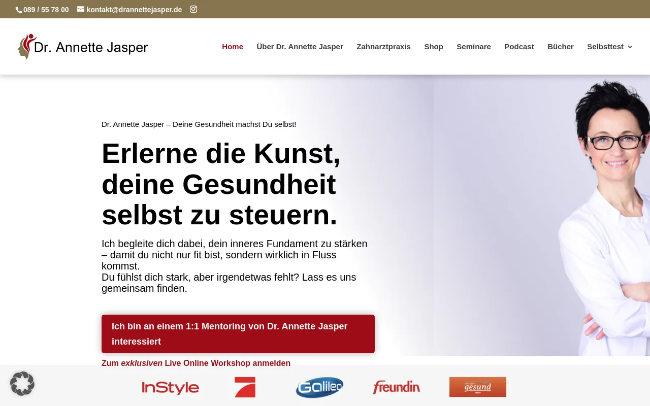Screenshot of drannettejasper.de