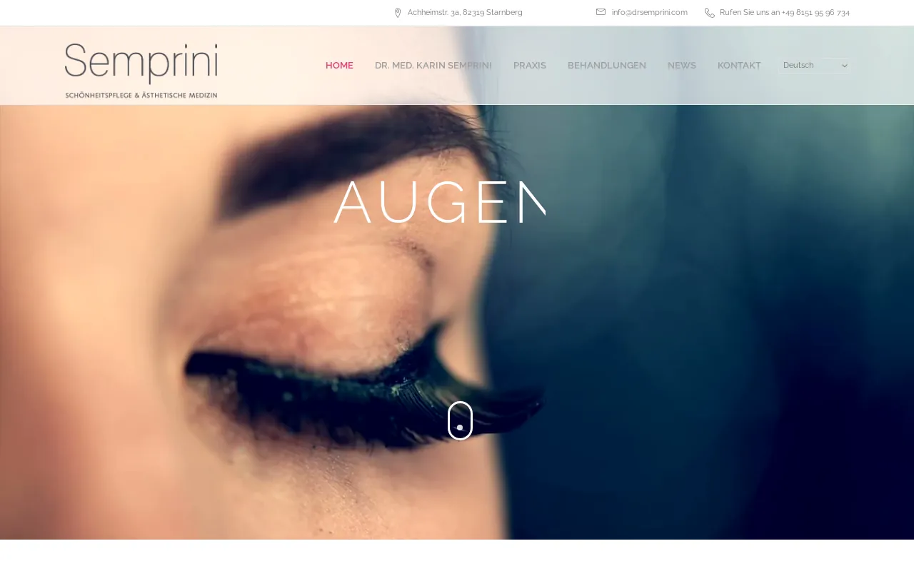 Screenshot of drsemprini.com