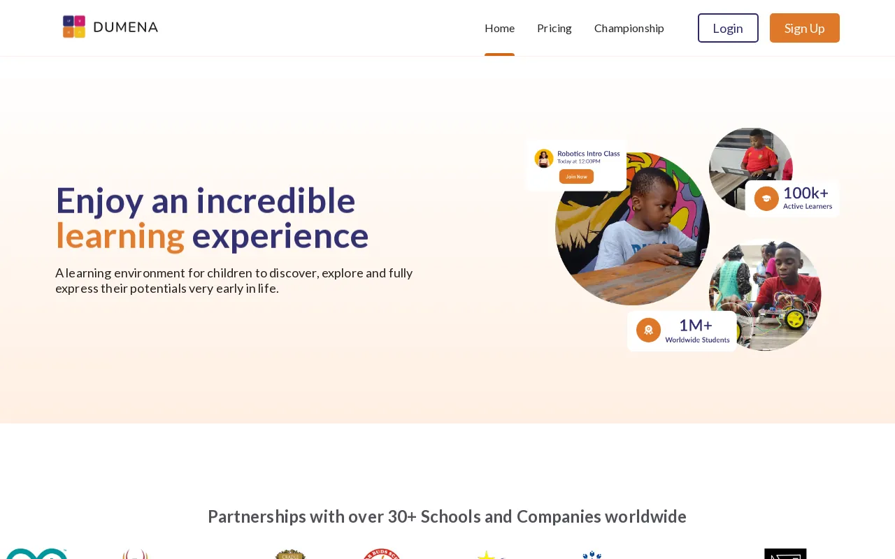 Screenshot of dumena.com