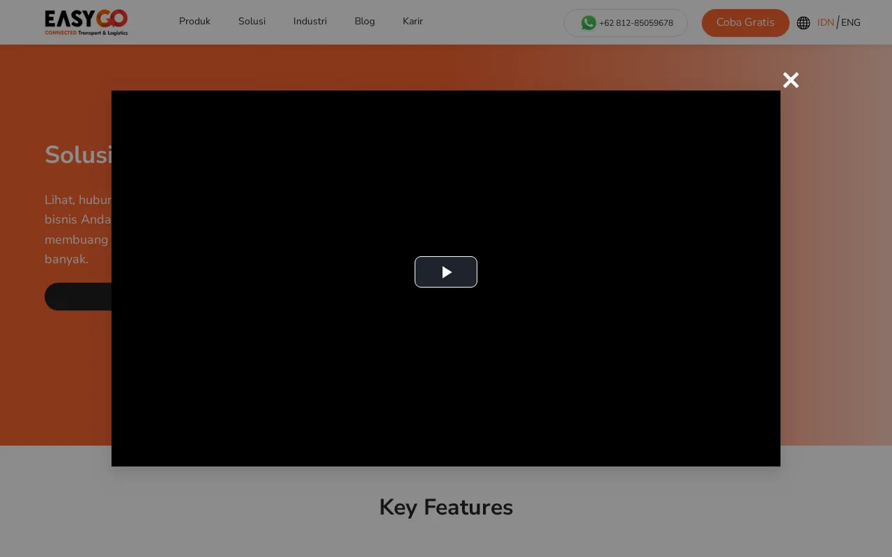 Screenshot of easygo-gps.co.id