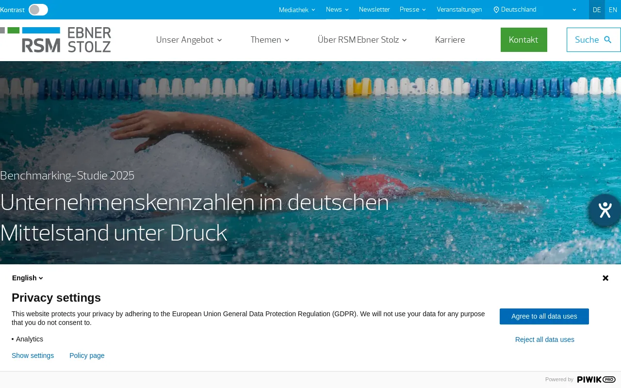 Screenshot of ebnerstolz.de