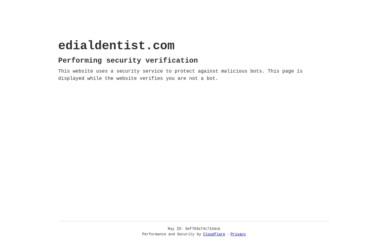 Screenshot of edialdentist.com