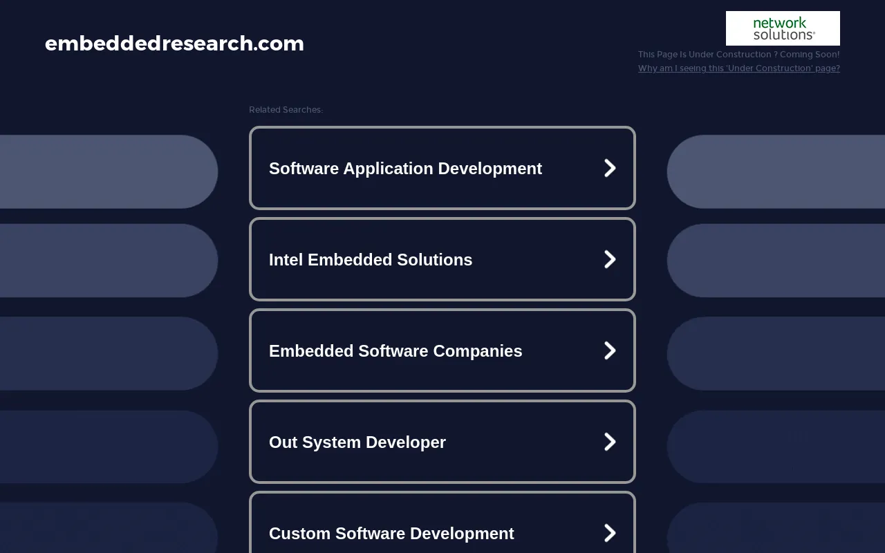 Screenshot of embeddedresearch.com