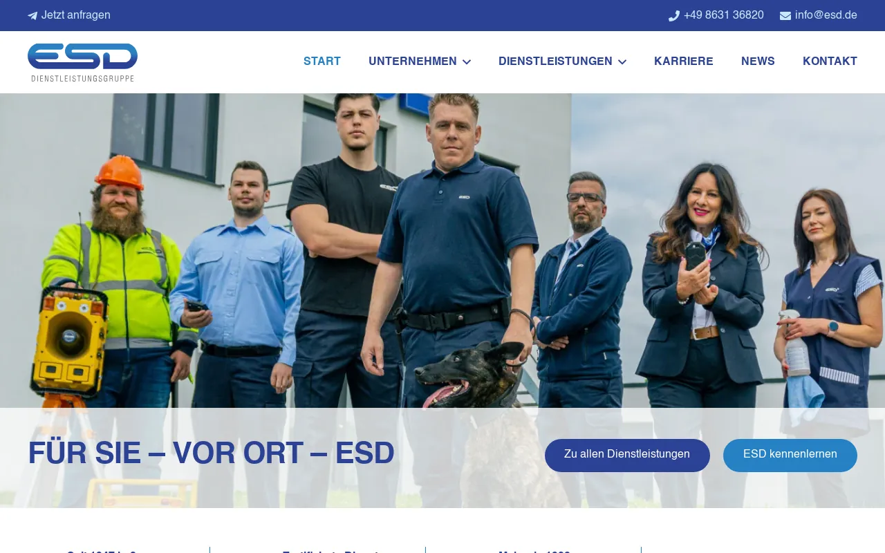 Screenshot of esd.de