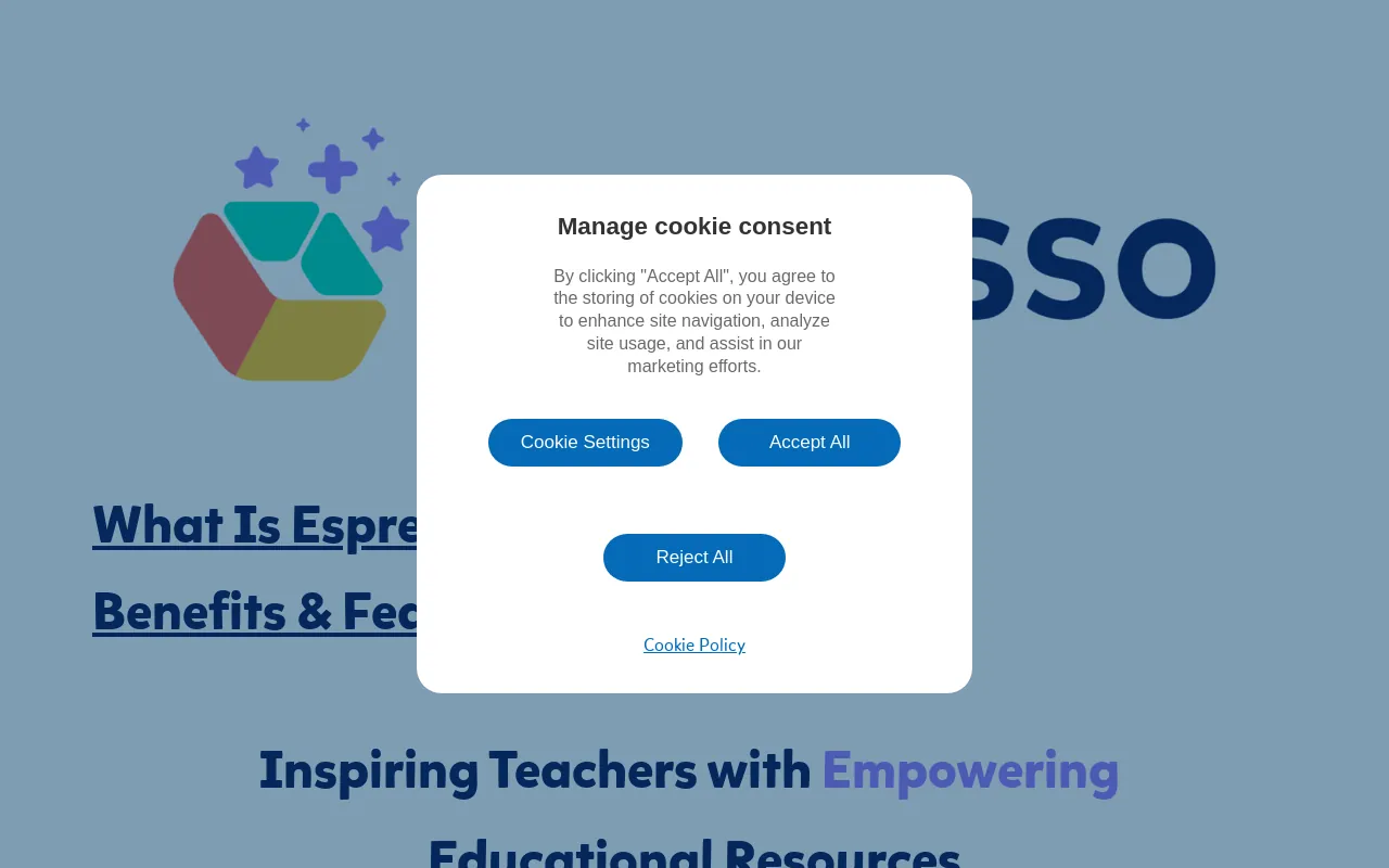 Screenshot of espresso.co.uk