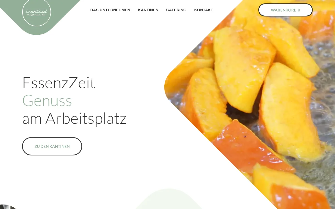 Screenshot of essenzzeit.de