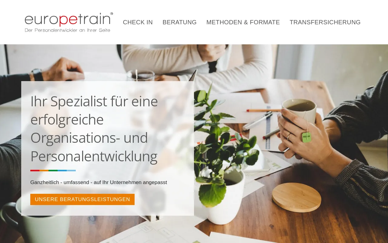 Screenshot of europetrain.de