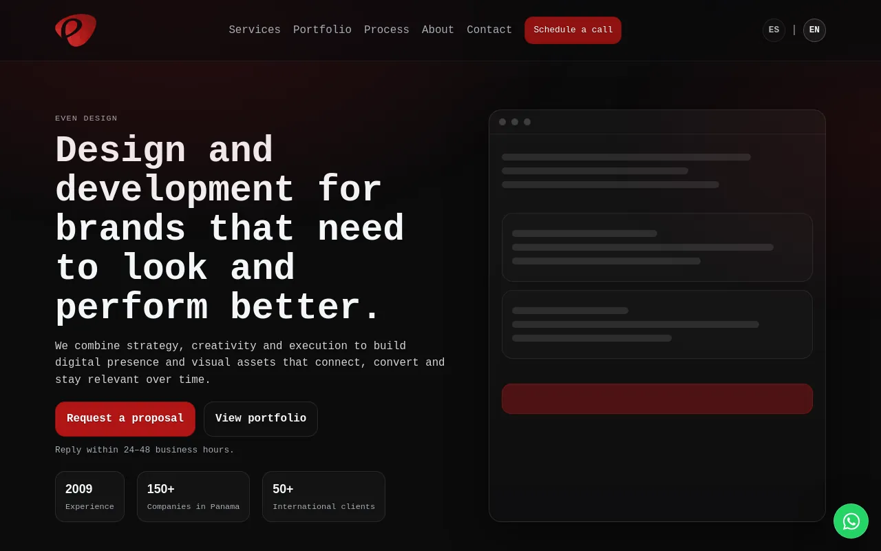 Screenshot of even.design