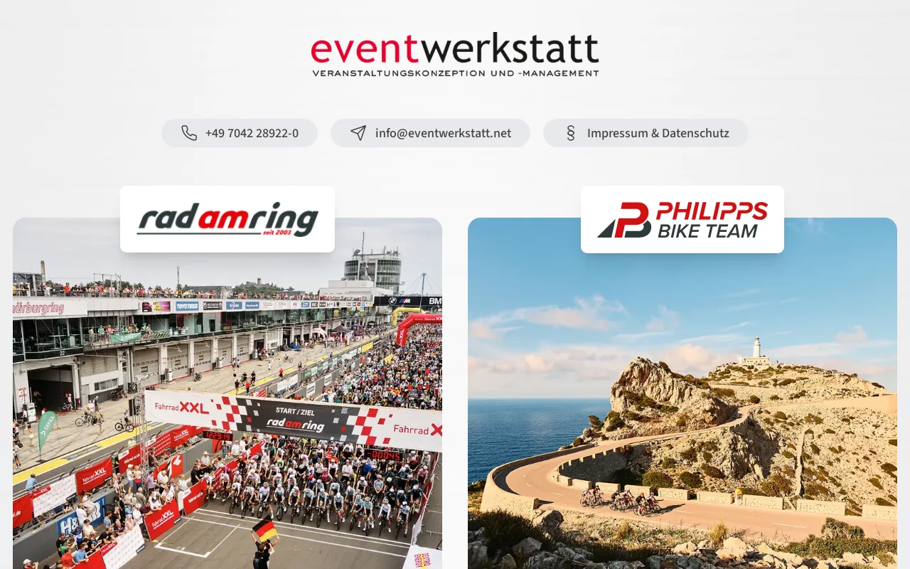 Screenshot of eventwerkstatt.net