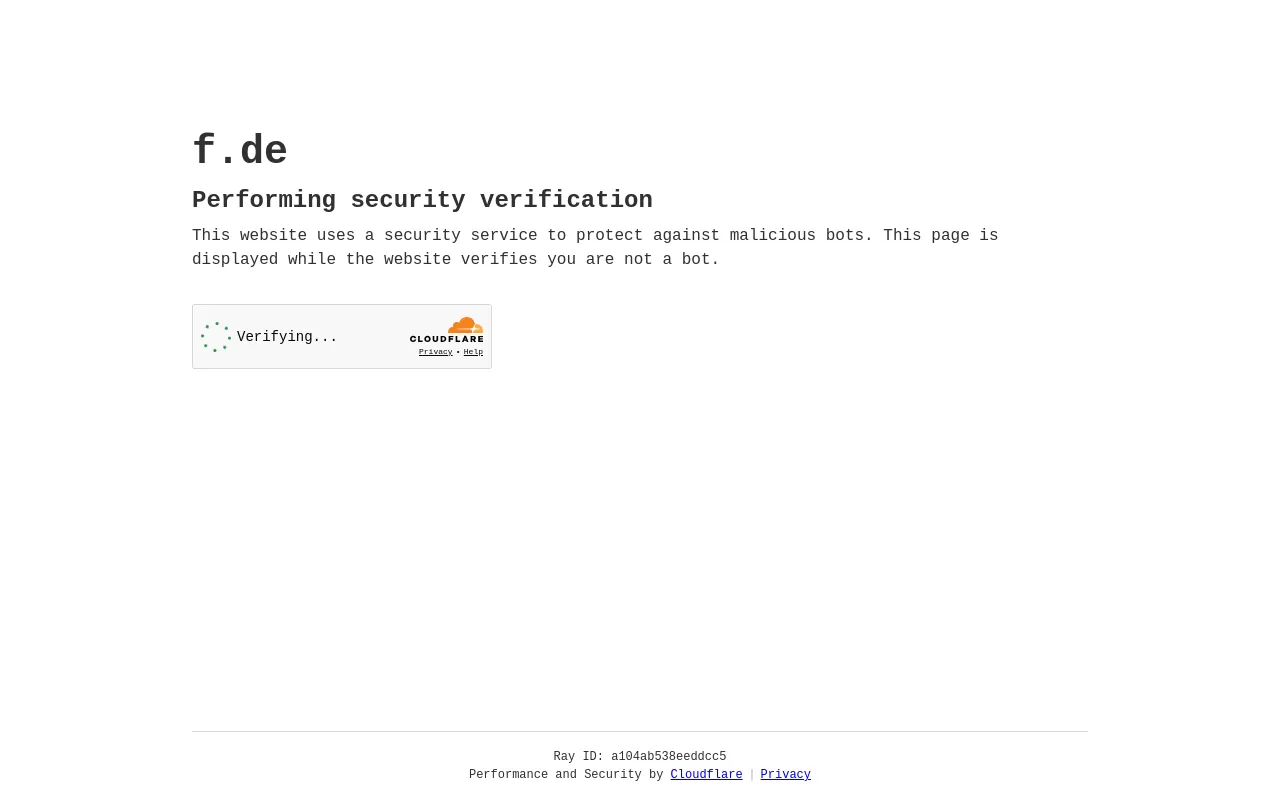 Screenshot of f.de