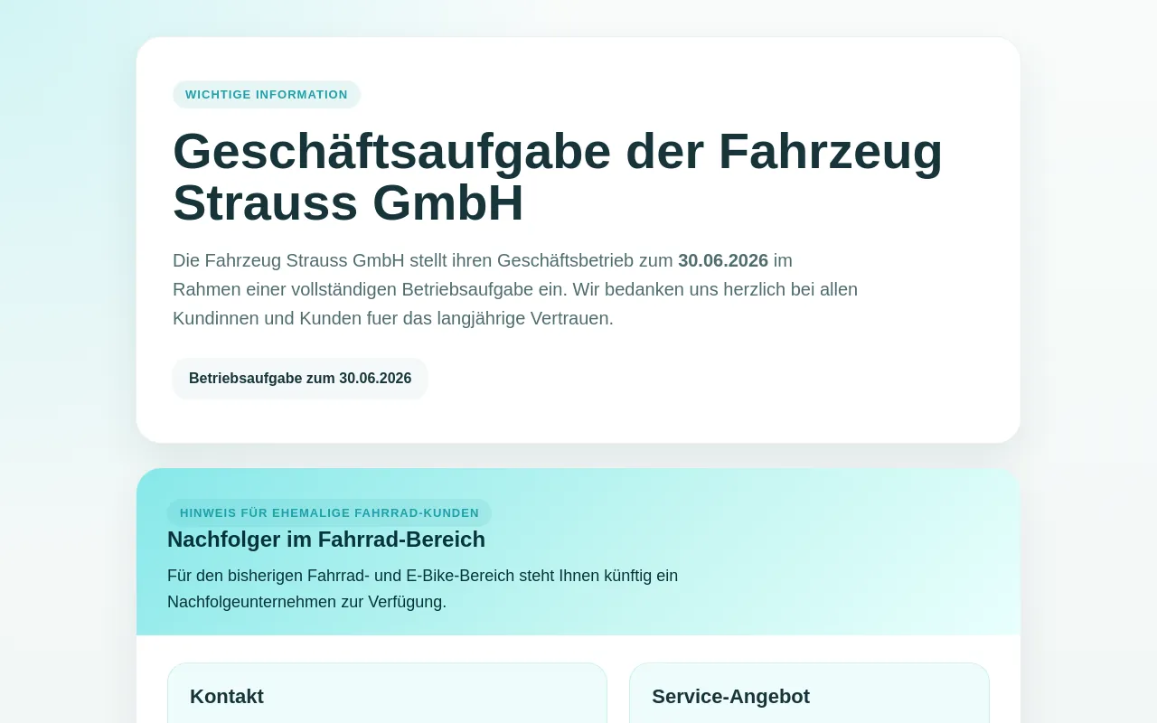 Screenshot of fahrzeug-strauss.de