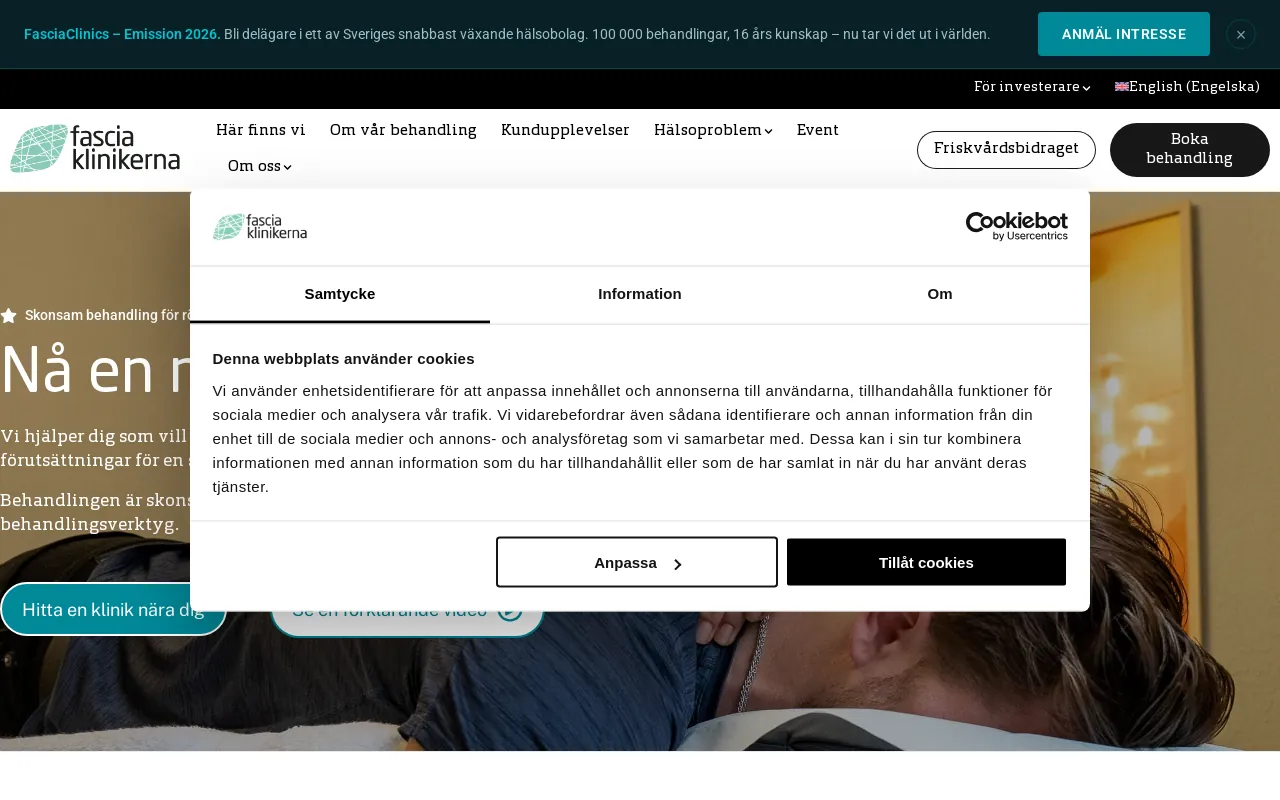 Screenshot of fasciaklinikerna.se