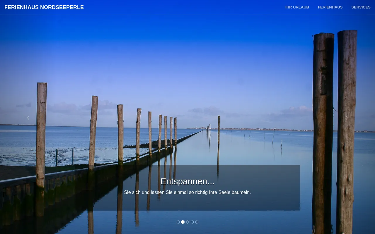 Screenshot of fewo-fritz.de