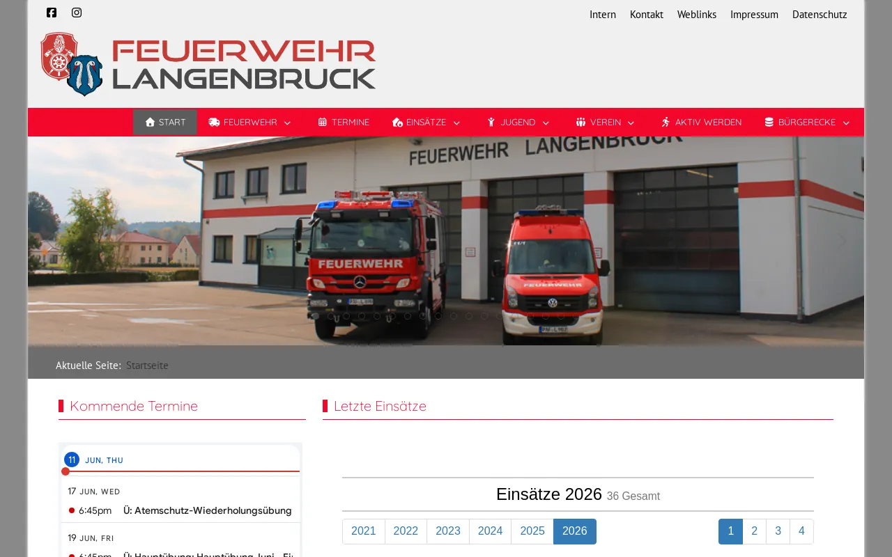 Screenshot of ff-langenbruck.de