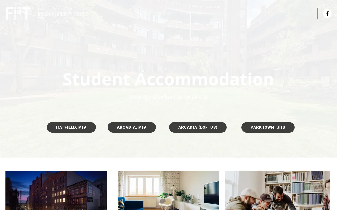 Screenshot of firstpropertytrust.co.za