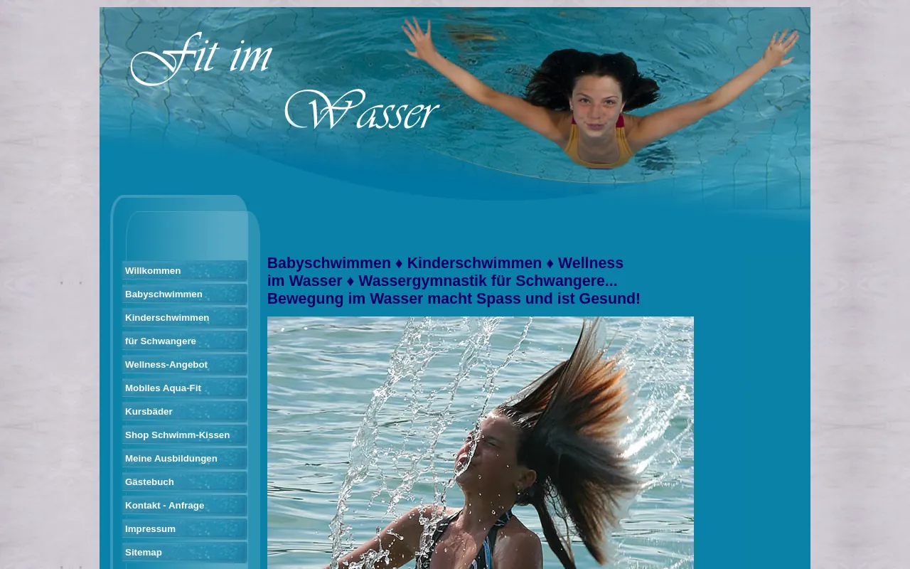 Screenshot of fit-im-wasser.ch
