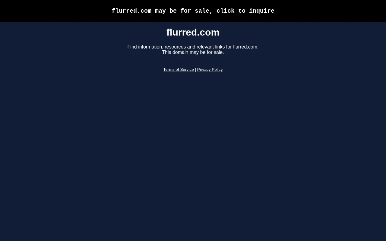 Screenshot of flurred.com