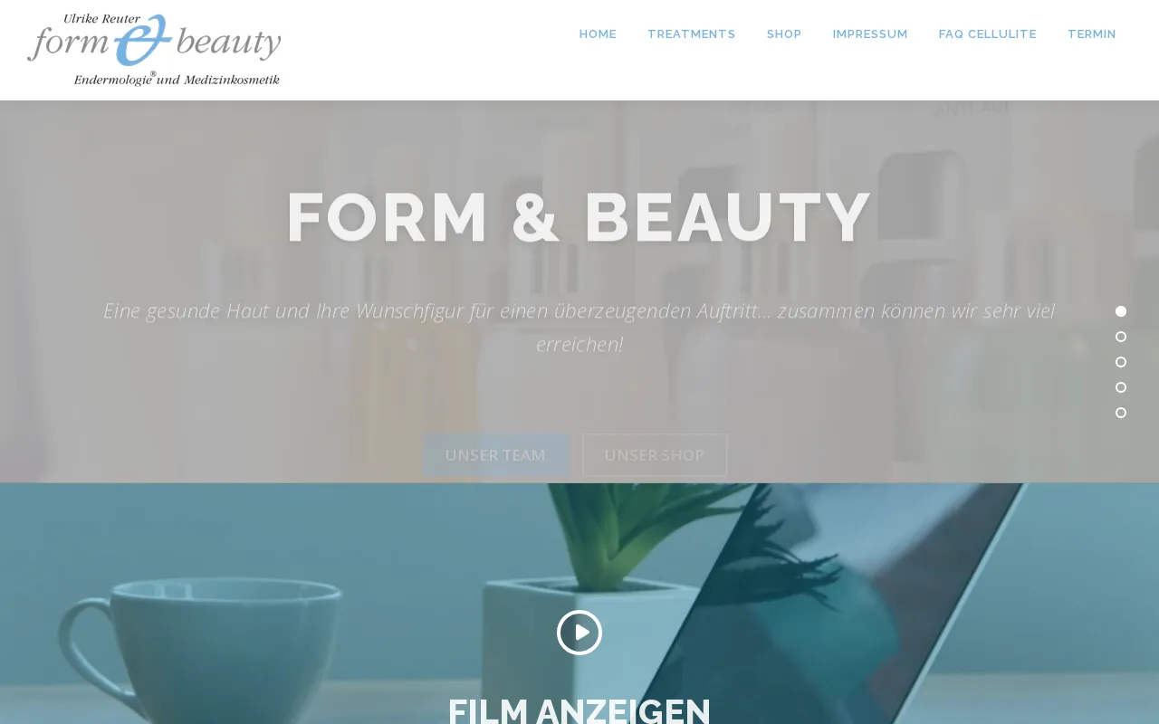 Screenshot of form-and-beauty.de