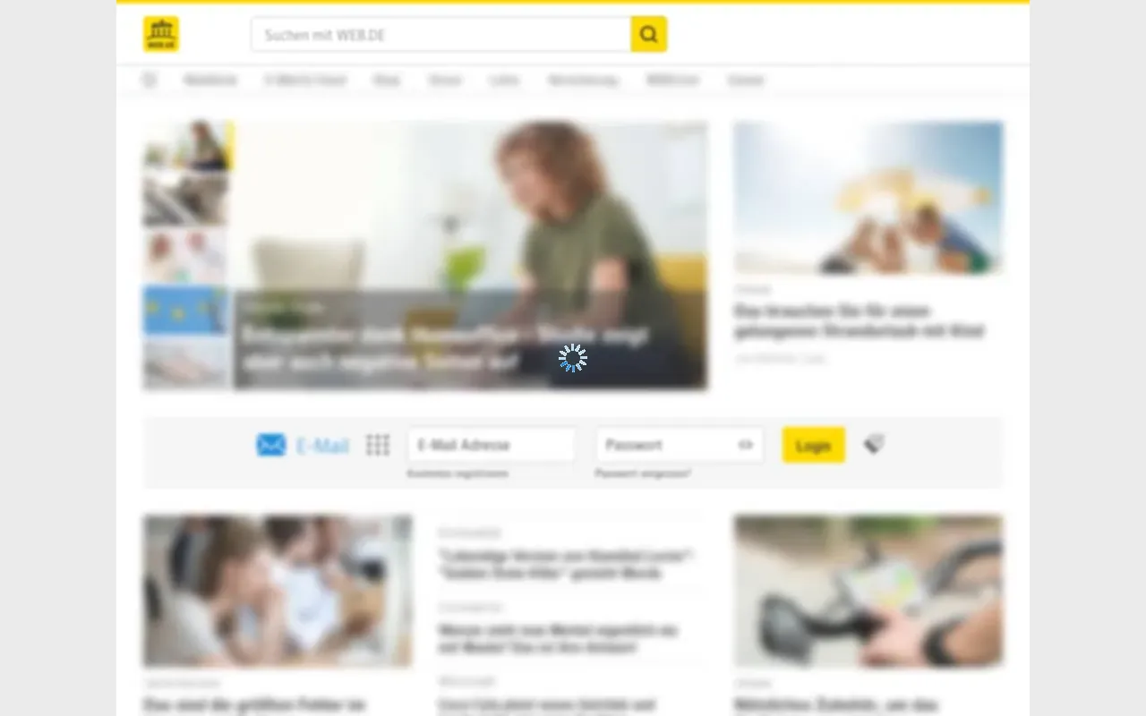 Screenshot of freemail.de