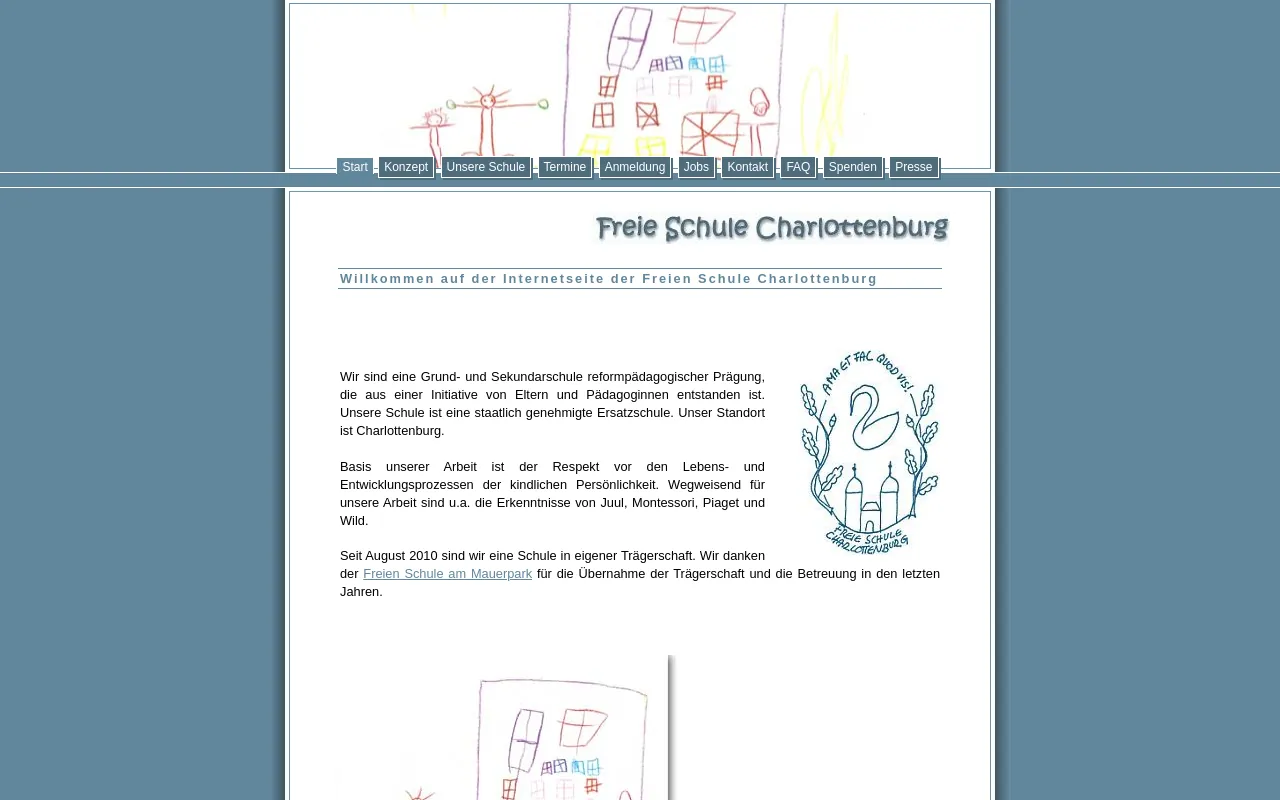 Screenshot of freie-schule-charlottenburg.de