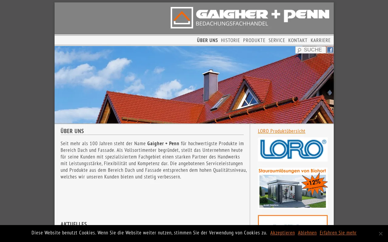 Screenshot of gaigher-penn.de