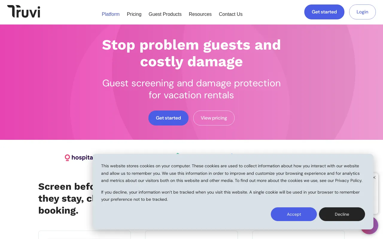 Screenshot of gettruvi.com
