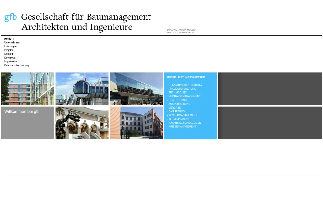 Screenshot of gfb-da.de