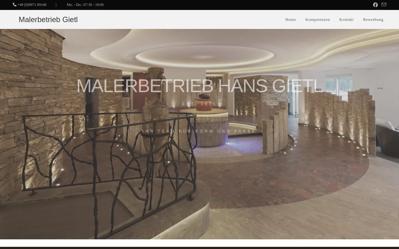 Screenshot of gietlcham.de