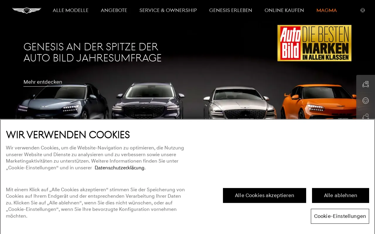 Screenshot of gma.com