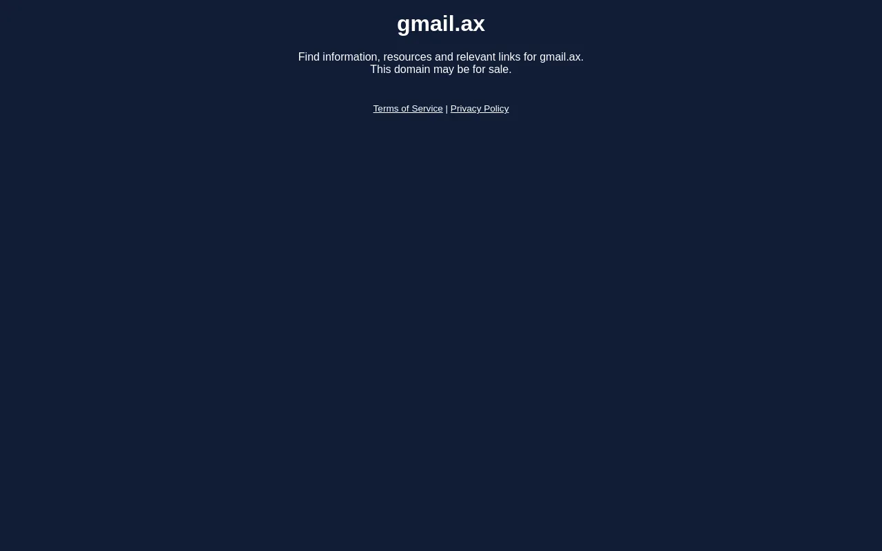 Screenshot of gmail.ax