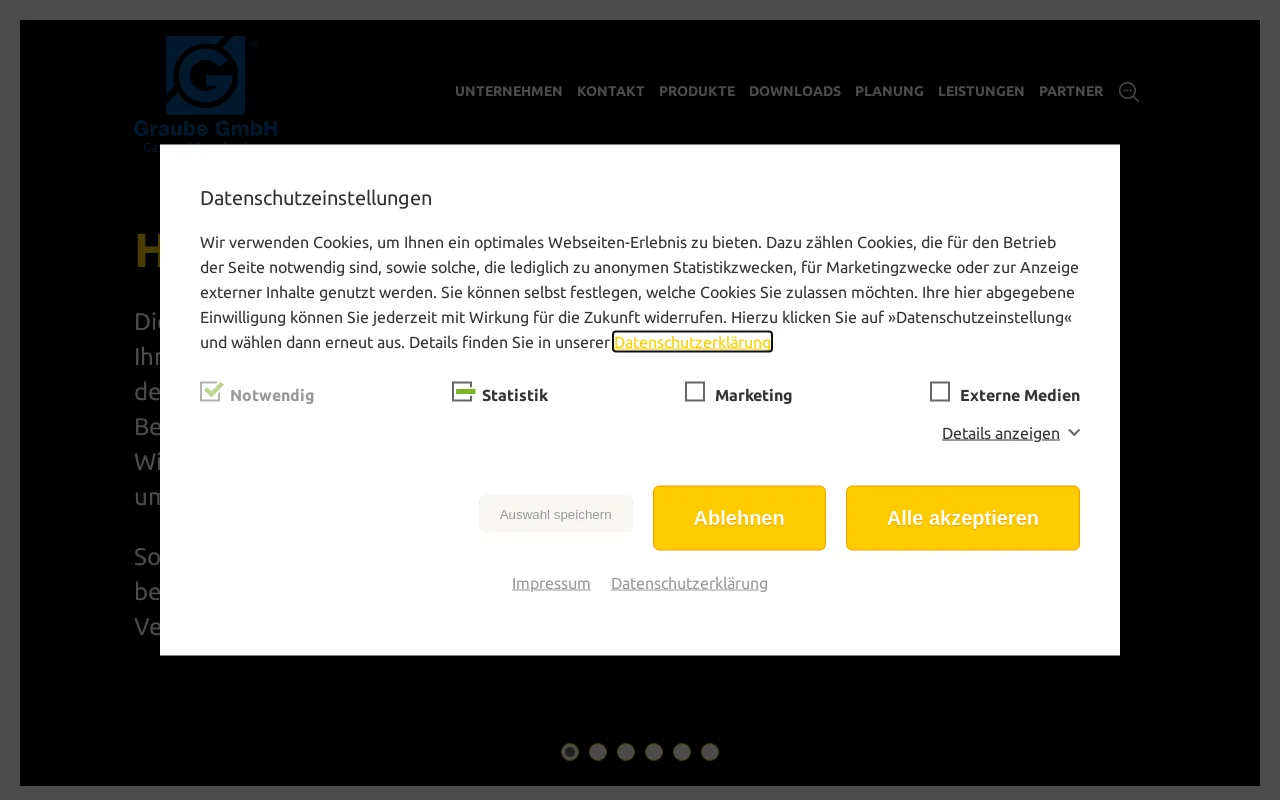 Screenshot of graube.de