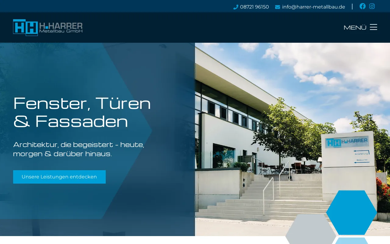 Screenshot of harrer-metallbau.de