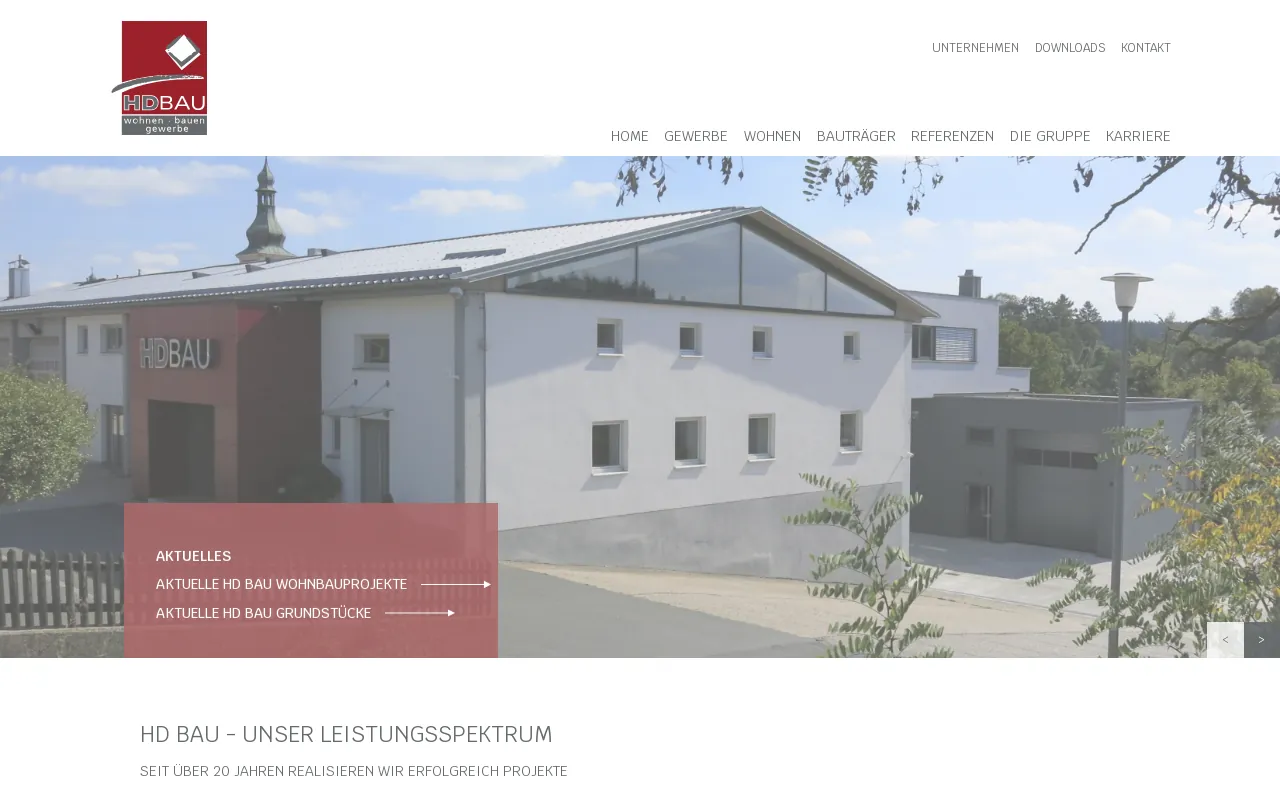 Screenshot of hd-bau.de