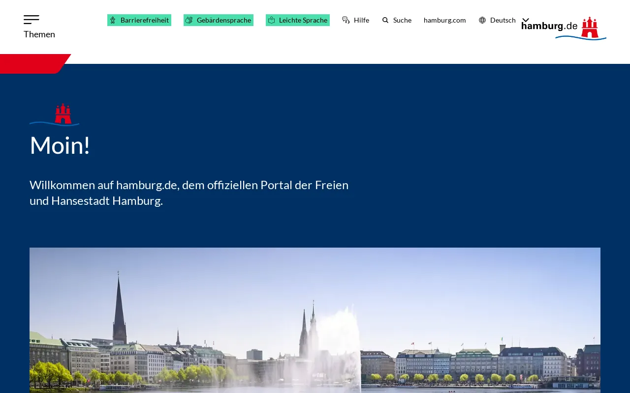 Screenshot of hh.de