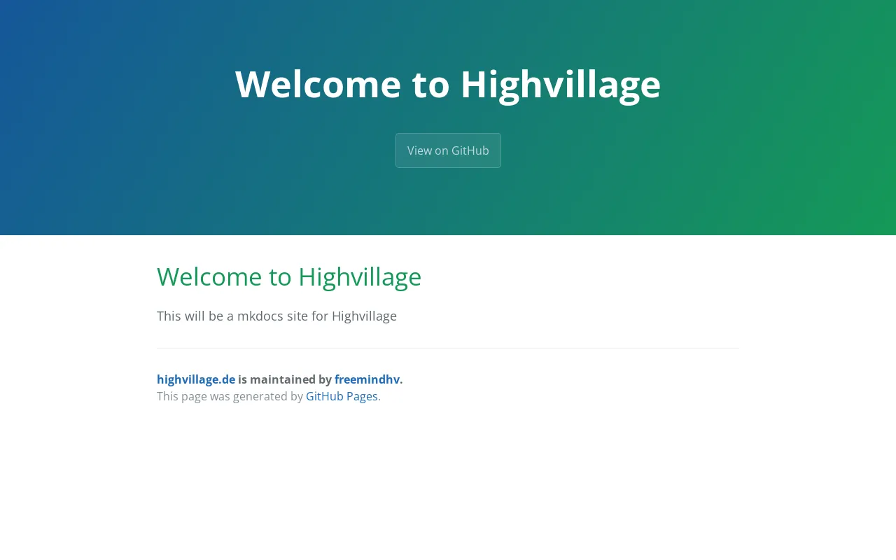 Screenshot of highvillage.de