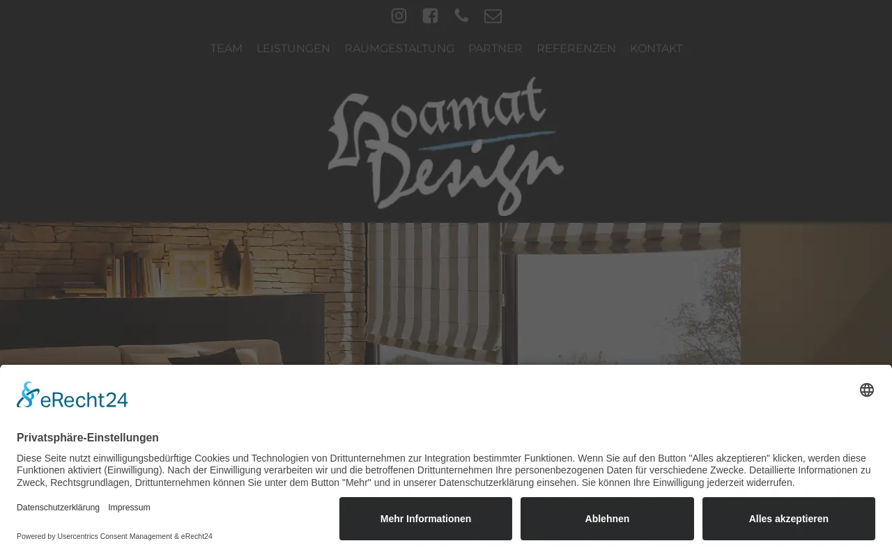 Screenshot of hoamat-design.de