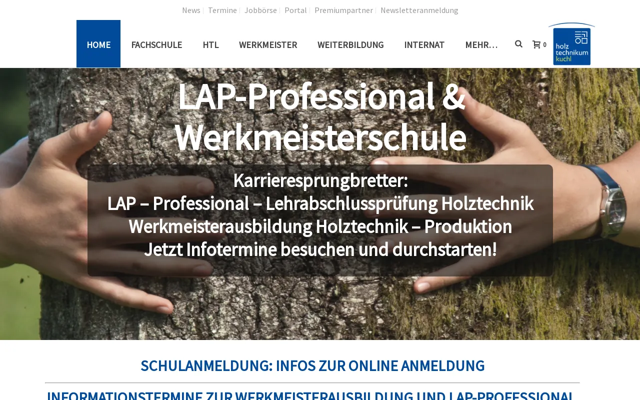 Screenshot of holztechnikum.at