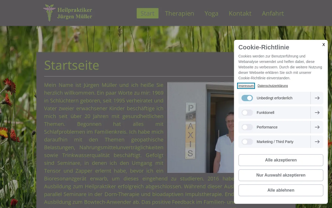 Screenshot of hpmj.de