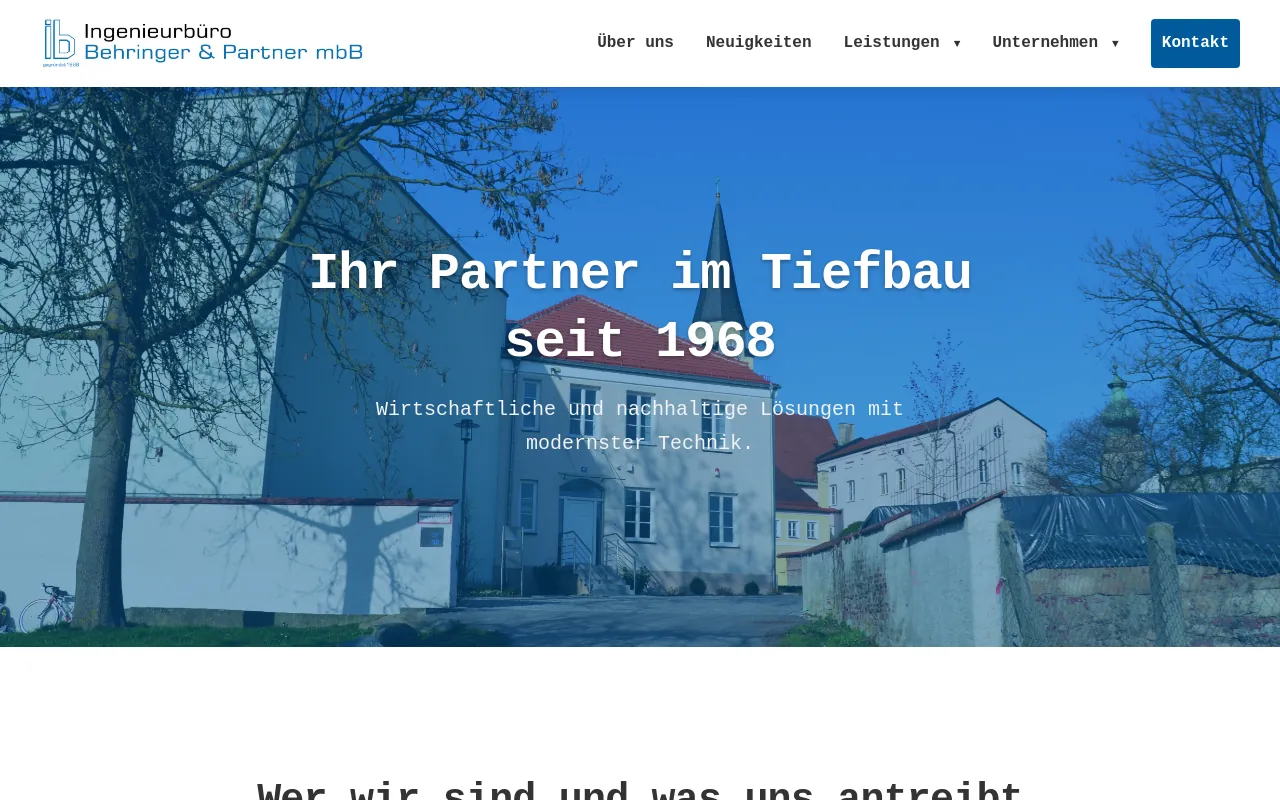 Screenshot of ib-behringer.de