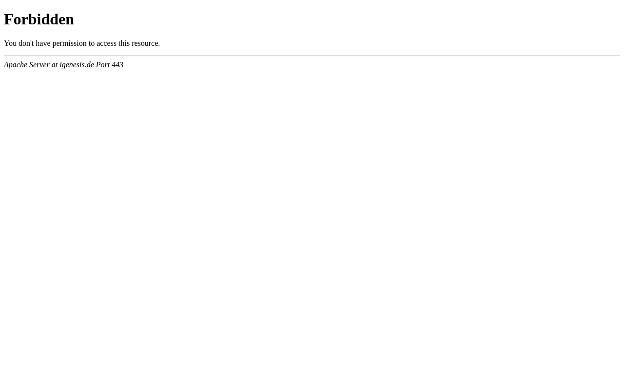 Screenshot of igenesis.de