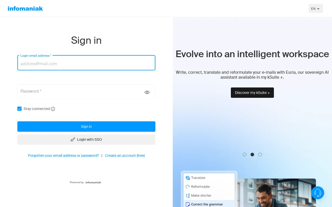 Screenshot of ik.me