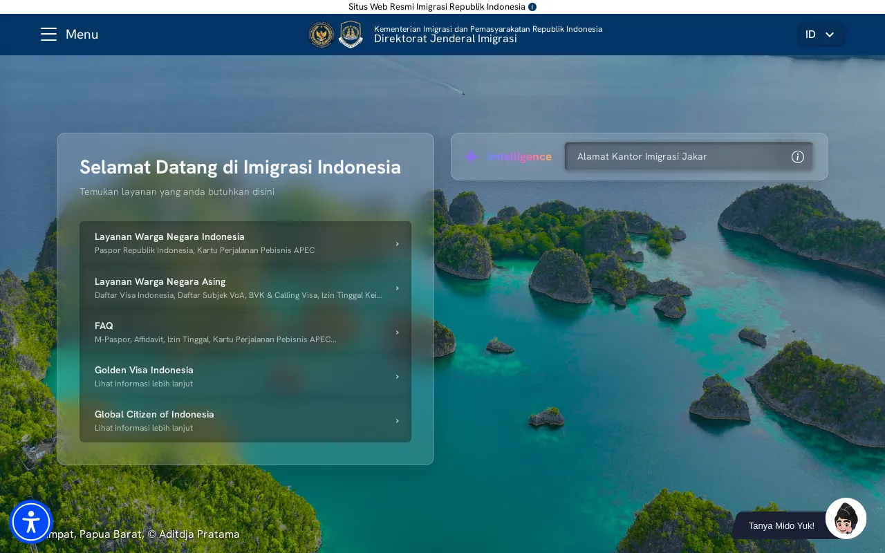 Screenshot of imigrasi.go.id