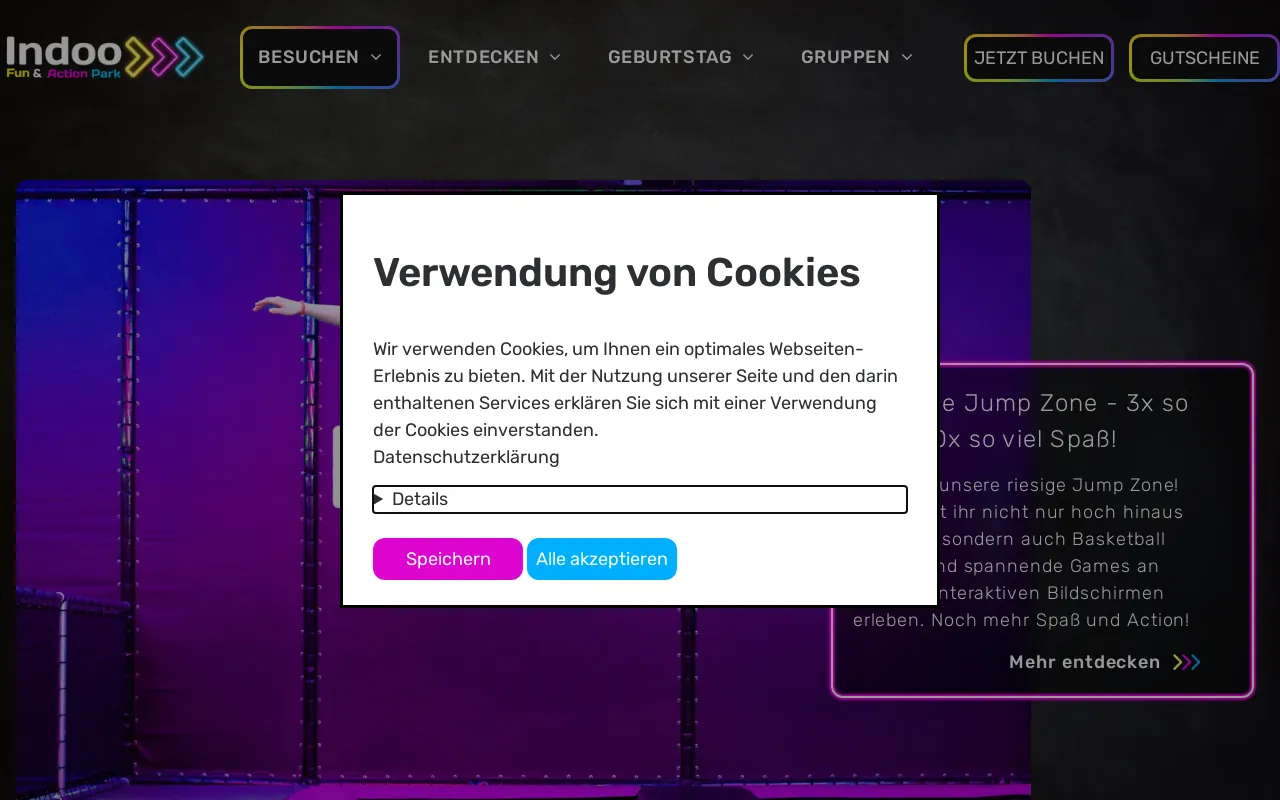 Screenshot of indoo.de