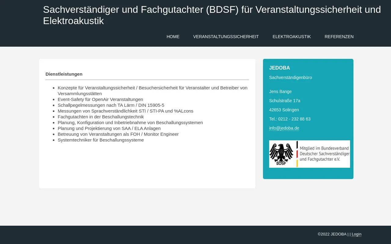 Screenshot of jedoba.de