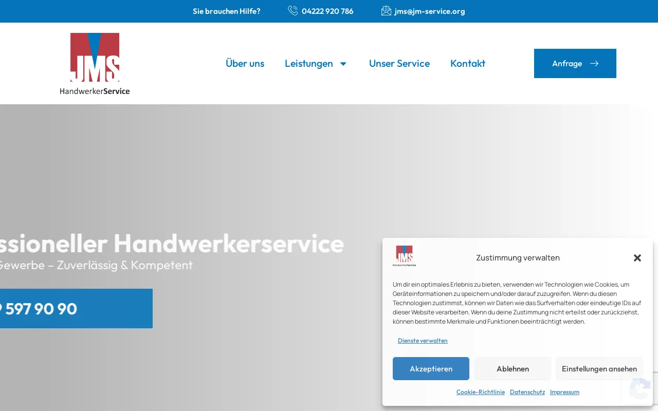 Screenshot of jm-service.org