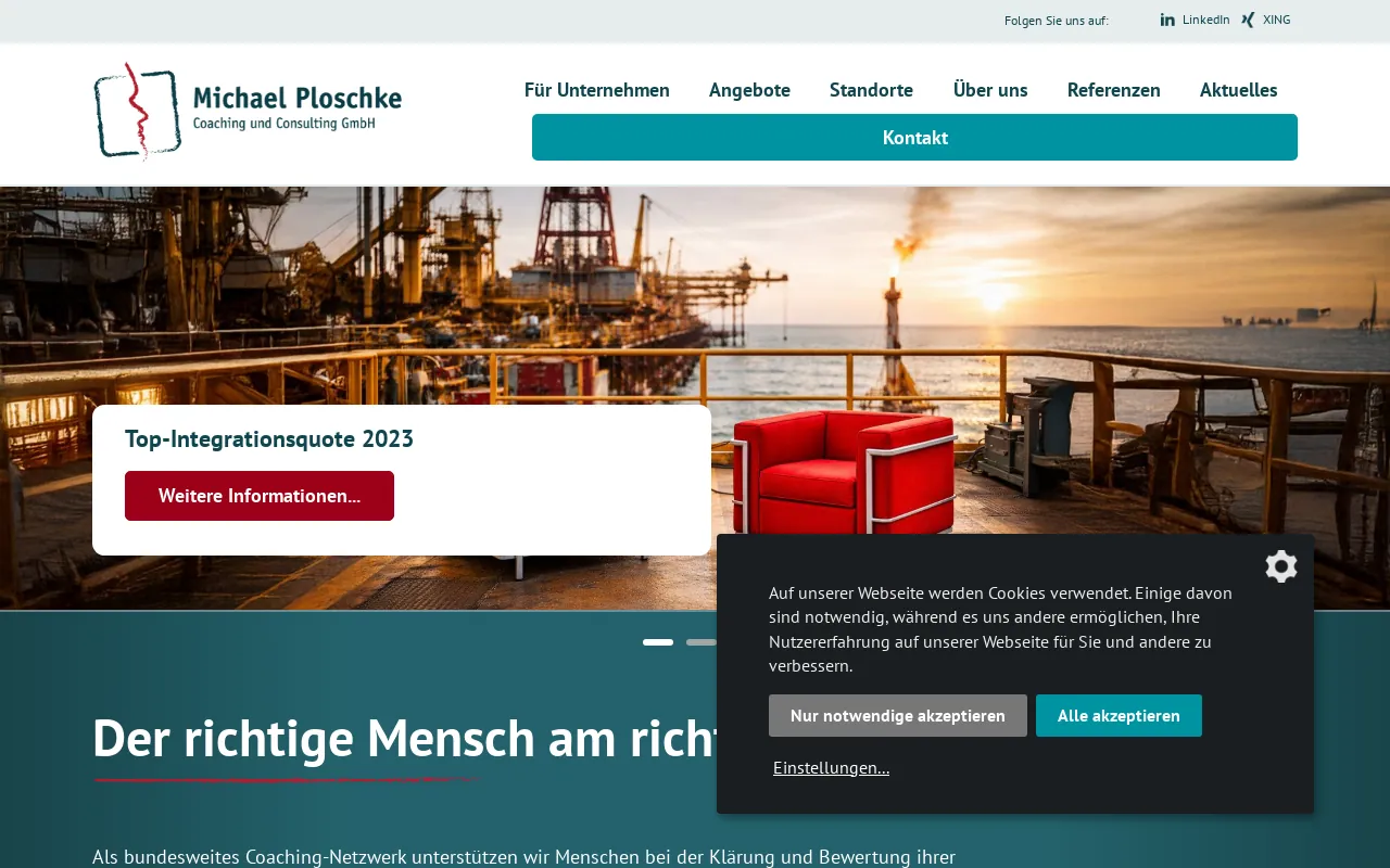 Screenshot of jobcoaching-sued.de