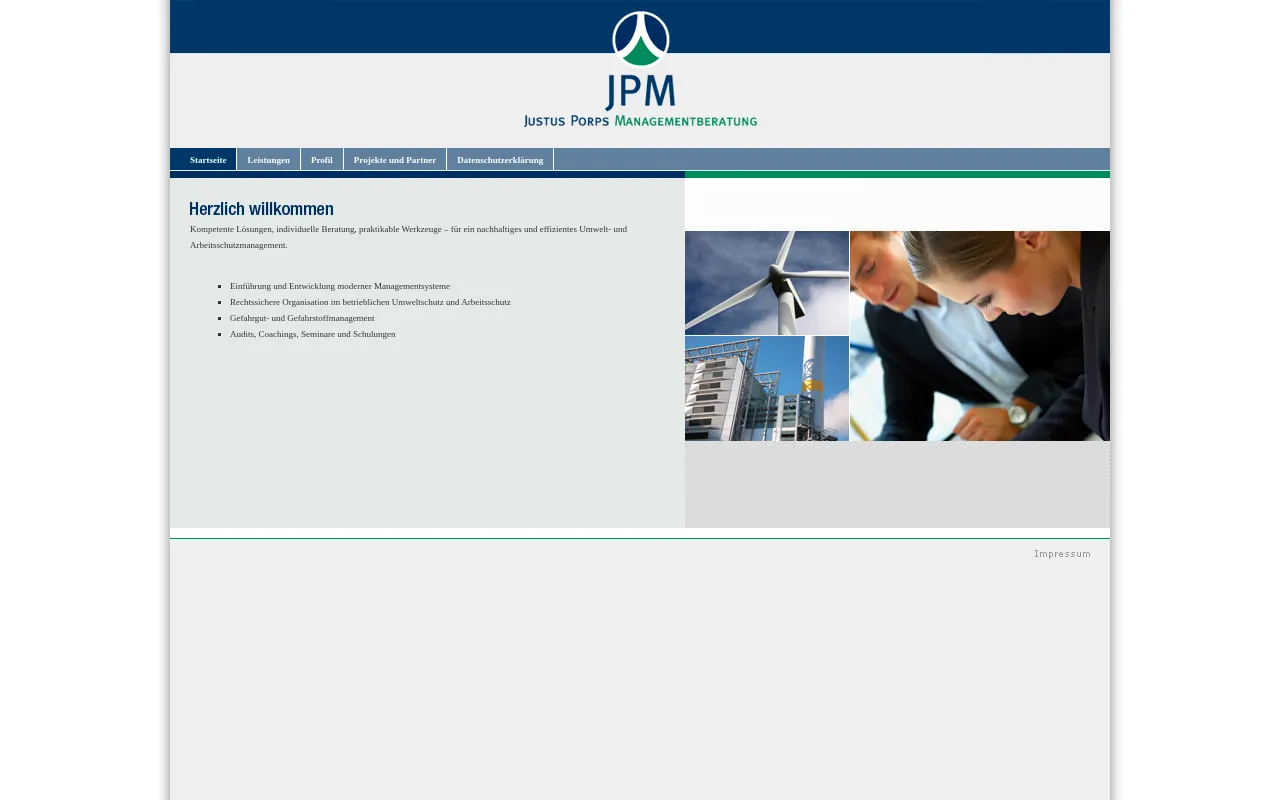 Screenshot of jpm-hamburg.de