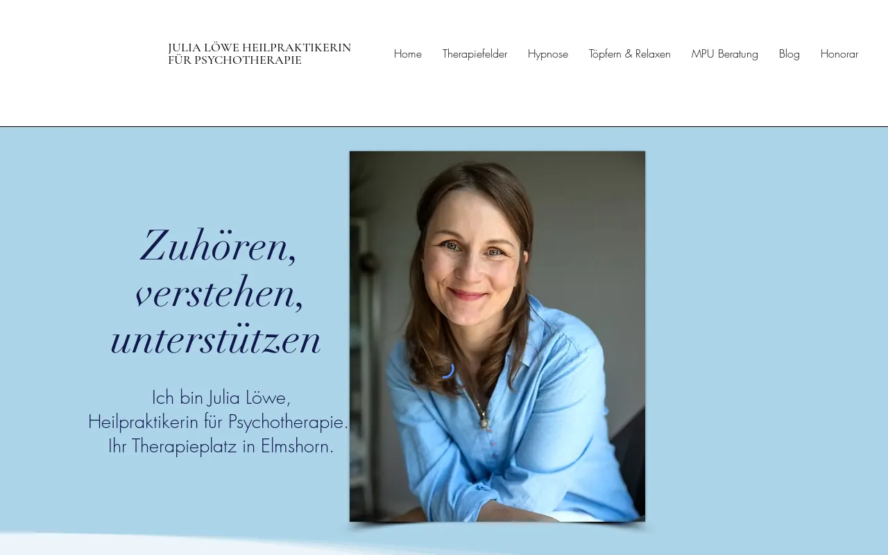 Screenshot of julialoewe.de