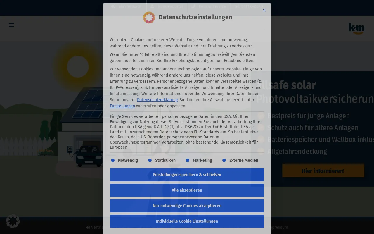 Screenshot of k-m.info