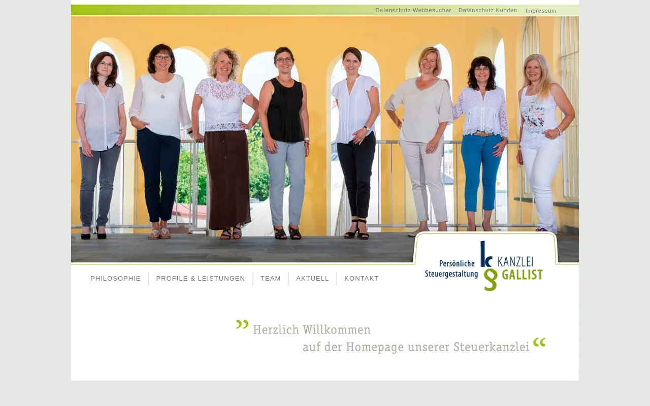 Screenshot of kanzlei-gallist.de